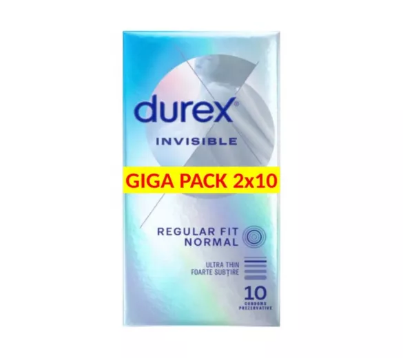 Durex Invisible Extra Sensitive vékony óvszer, 2x10db