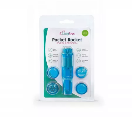 Easytoys Pocket Rocket - vibrátoros szett, kék