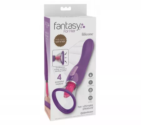 Fantasy - akkus, 3in1 vibrátor, lila