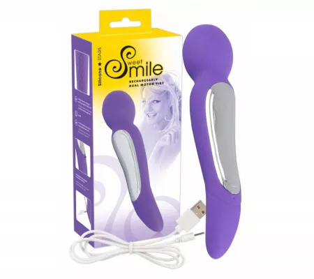 SMILE  Wand - Dupla Motoros Masszírozó, Lila