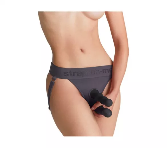 Strap-on-me - alsó felcsatolható dildóhoz, XS-XXL, szürke