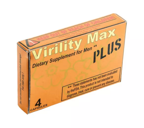 Virility Max Plus - étrend-kiegészítő kapszula, 4db